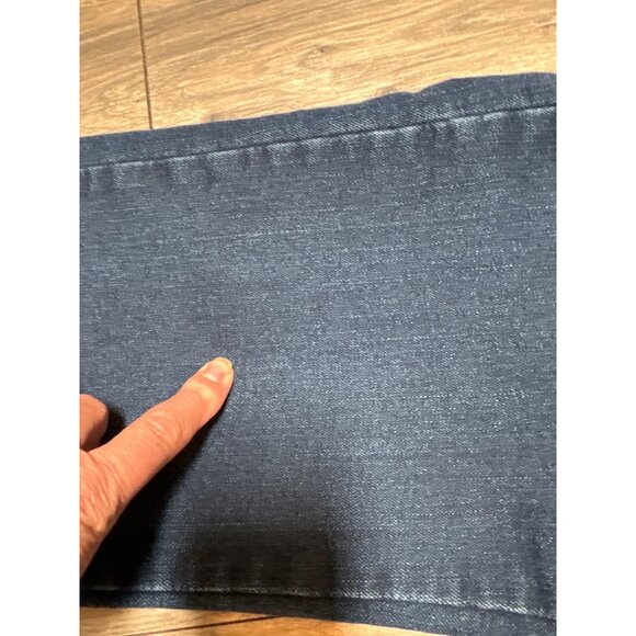 Lee Relaxed Fit Jeans 4 Long Womens Dark Wash Denim Straight Leg Stretchy Comfor - Picture 2 of 10